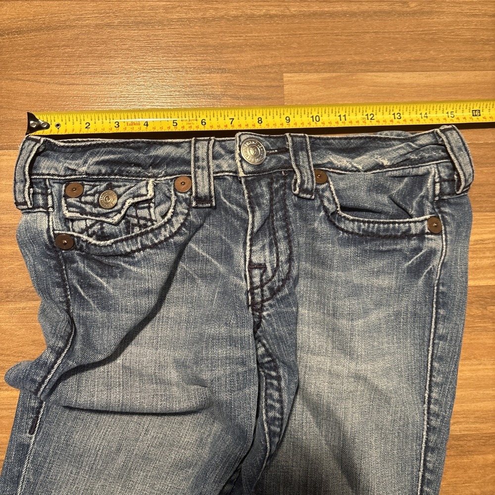 True Religion Joey Big T Blue Flared Jeans Made in USA Size 28 65-503MBT - Picture 7 of 10